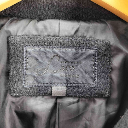 ジャックローズ JACKROSE Luv maison Excella エクセラ ジップ ウール ナイロン ダブル ライダース ジャケット メンズ JPN:44