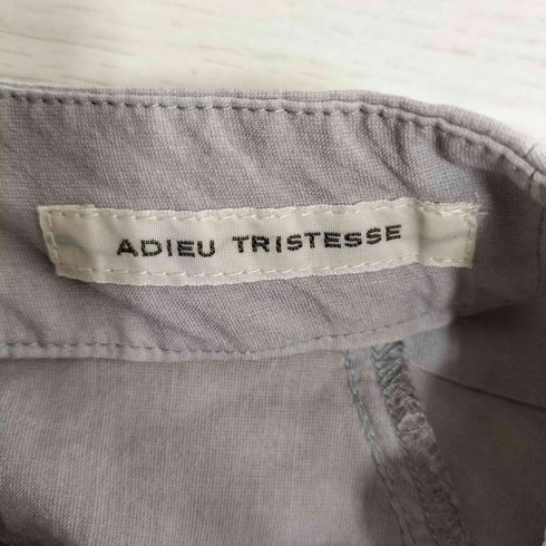 ADIEU TRISTESSE キュプラ和紙 ハイネック ブラウス レディース