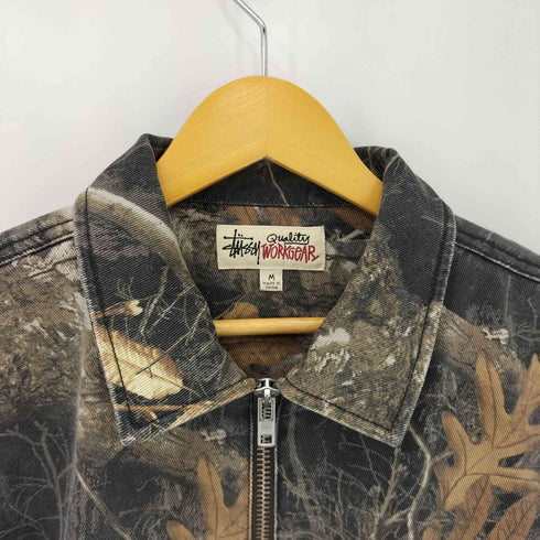 ステューシー Stussy 23AW REALTREE EDGE ZIP WORK JACKET リアルツリーカモフラワークジャケットブルゾン メンズ import:M