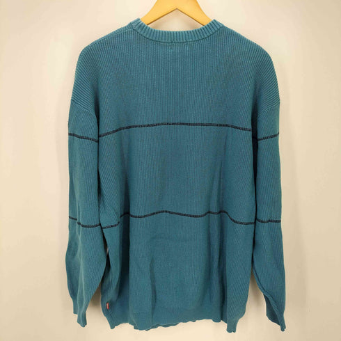 ヘルレイザー HELLRAZOR BIG STRIPE CREW KNIT ビッグ ストライプ クルーネック ニット メンズ JPN:L
