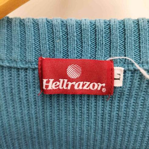 ヘルレイザー HELLRAZOR BIG STRIPE CREW KNIT ビッグ ストライプ クルーネック ニット メンズ JPN:L