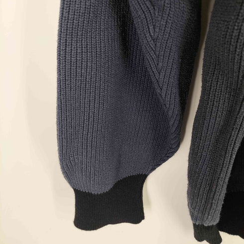 ヘルレイザー HELLRAZOR BIG STRIPE CREW KNIT ビッグ ストライプ クルーネック ニット メンズ