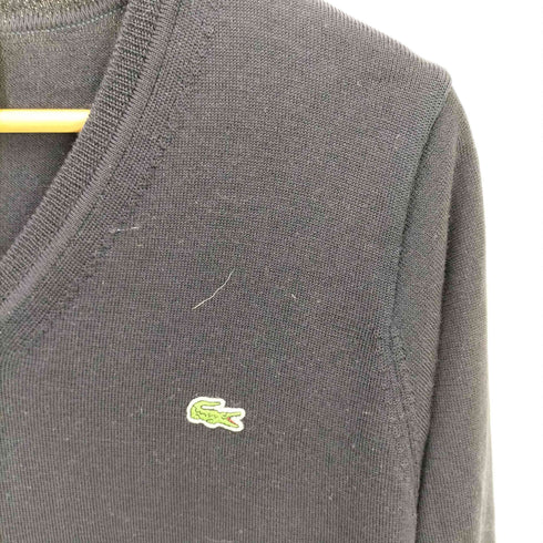 ラコステ LACOSTE マシン ウォッシャブル Vネック ニット ワンポイント 刺繍 ウール メンズ 2