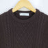 エディフィス EDIFICE ZEGNA BURUFFA LANE BORGOSESIA 別注 7ゲージ クルーネック ケーブルニット メンズ import:S