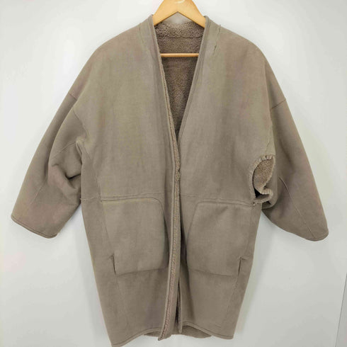 エレンディーク ELENDEEK Eco Mouton COAT エコ ムートン コート フェイクファー リバーシブル レディース 01