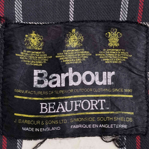 バブアー Barbour 88年製 3ワラント BEAUFORT ビューフォート 英国製 オイルドジャケット メンズ UK:38