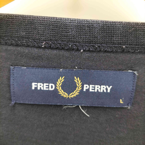 フレッドペリー FRED PERRY Ringer T-Shirt ロゴ 刺繍 レギュラー S/S Tシャツ メンズ import:L