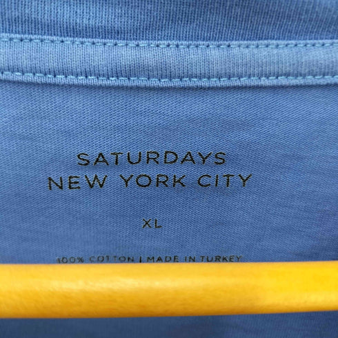 サタデーズニューヨークシティ Saturdays NYC ロゴ プリント S/S Tシャツ メンズ import:XL