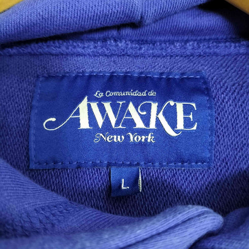 アウェイク Awake NY Embroidered College Logo Hoodie エンブロイダード カレッジロゴ フーディー プルオーバーパーカー メンズ import:L