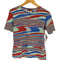 ミッソーニ MISSONI イタリア製 総柄 サイケ シルク S/S Tシャツ レディース 44