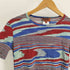 ミッソーニ MISSONI イタリア製 総柄 サイケ シルク S/S Tシャツ レディース 44