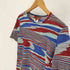 ミッソーニ MISSONI イタリア製 総柄 サイケ シルク S/S Tシャツ レディース 44