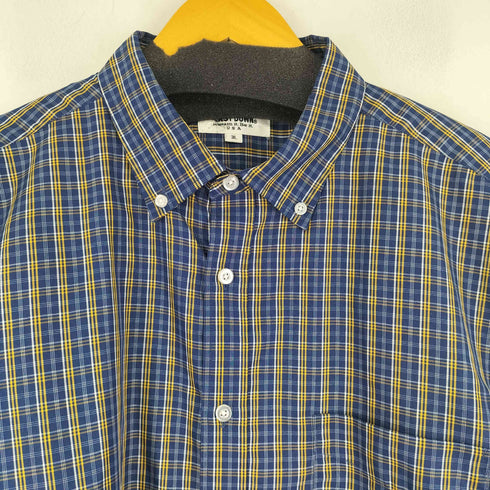ファーストダウン FIRST DOWN チェック L/S BDシャツ メンズ 3L