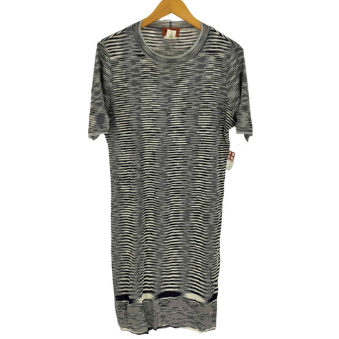 ミッソーニ MISSONI イタリア製 グラデーション 総柄 サイケ レーヨン シアー S/S ワンピース レディース