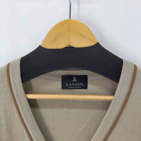 ランバンコレクション LANVIN COLLECTION 刺繍ロゴ カーディガン メンズ