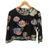 レオナール LEONARD 総柄 ティーカップ ウール シルク L/S シャツ ブラウス レディース JPN:M