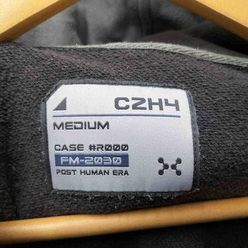 シーツーエイチフォー C2H4 リフレクター テープ 別色切替 ドローコード プル―オーバー パーカー メンズ import:M