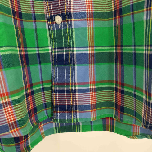 ポロラルフローレン POLO RALPH LAUREN Classic Fit Plaid Oxford Workshirt マドラスチェック メンズ import:L