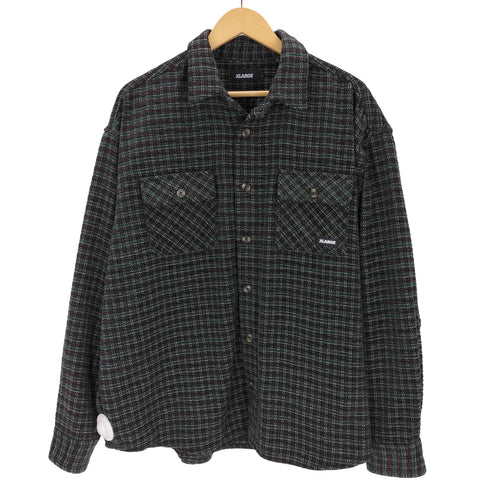 エクストララージ XLARGE プレイド ロングスリーブシャツ メンズ import:L
