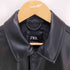 ザラ ZARA FAKE LEATHER COACH JACKET フェイクレザー コーチジャケット メンズ import:M