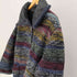ミッソーニ MISSONI イタリア製 総柄 ストライプ ツイード スタンドネック リバーシブル ジャケット ハーフ コート レディース import:M