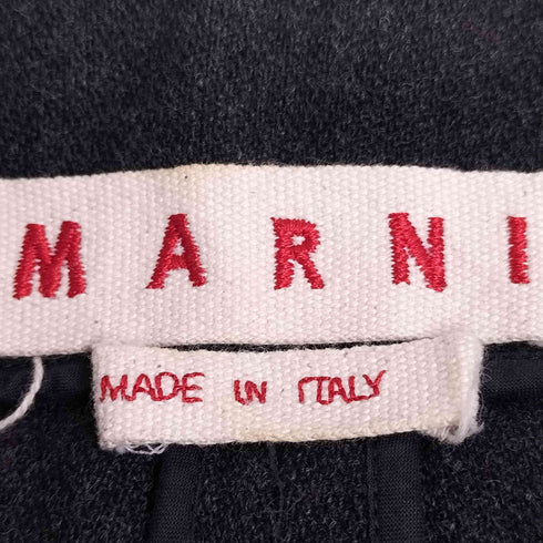 マルニ MARNI ボタンフライ ウールテーパードパンツ メンズ 40