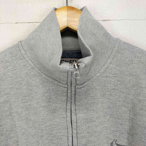 TECHSTYLES PACIFIC WHALE ワンポイント刺繍 ハーフジップ スウェット トレーナー メンズ XL