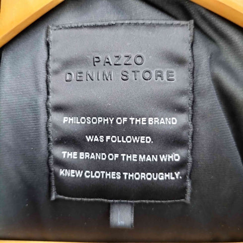 pazzo denim store フード着脱可能 ダウンジャケット メンズ JPN:L