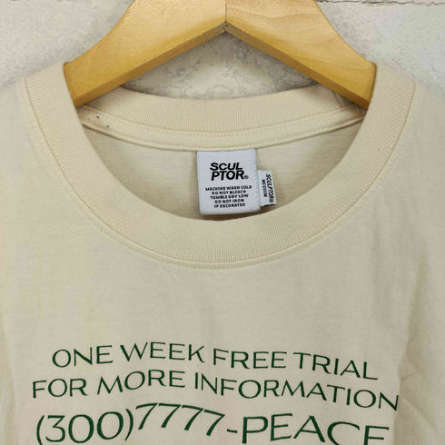 SCUL PTOR ロゴプリント クルーネック 半袖Tシャツ カットソー レディース M