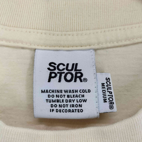 SCUL PTOR ロゴプリント クルーネック 半袖Tシャツ カットソー レディース M