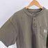 カーハート Carhartt ロゴ ワッペン ヘンリーネック S/S Tシャツ メンズ import:L