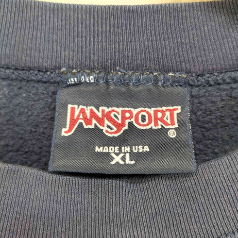 ジャンスポーツ JanSport USA製 SKI WINTER PARK ボックス刺繍 クルーネックスウェット トレーナー メンズ XL