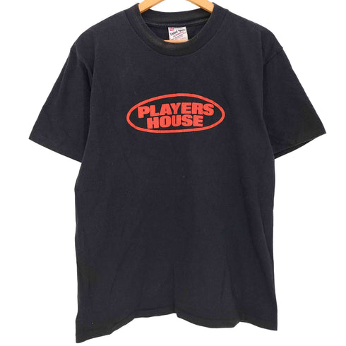 ユナイテッドスポーツ UNITED SPORTS USA製 PLAYERS HOUSE 発砲プリント Tシャツ 袖&裾シングル メンズ import:L