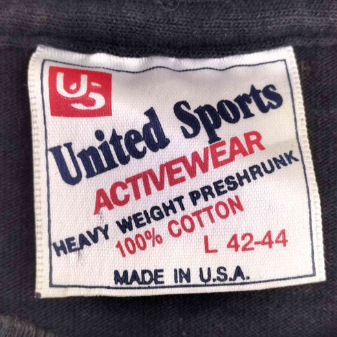 ユナイテッドスポーツ UNITED SPORTS USA製 PLAYERS HOUSE 発砲プリント Tシャツ 袖&裾シングル メンズ import:L