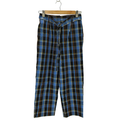 デミルクスビームス Demi-Luxe BEAMS チェック柄クロップドパンツ レディース JPN:36