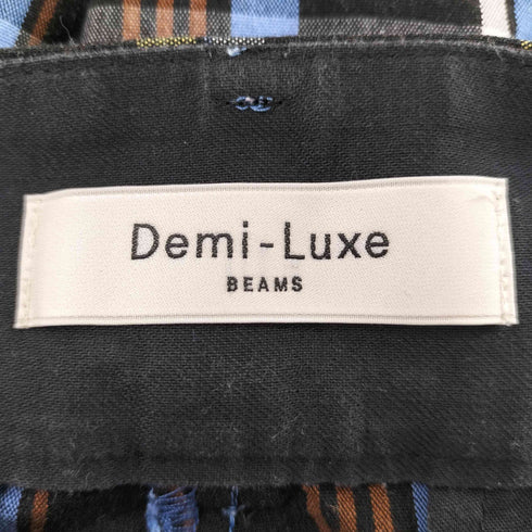 デミルクスビームス Demi-Luxe BEAMS チェック柄クロップドパンツ レディース JPN:36