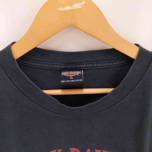 ハーレーダビッドソン HARLEY-DAVIDSON 00S USA製 PRECISION PAWTUCKET 両面プリント ダメージ加工 S/S Tシャツ コピーライト2002 メンズ import:XL