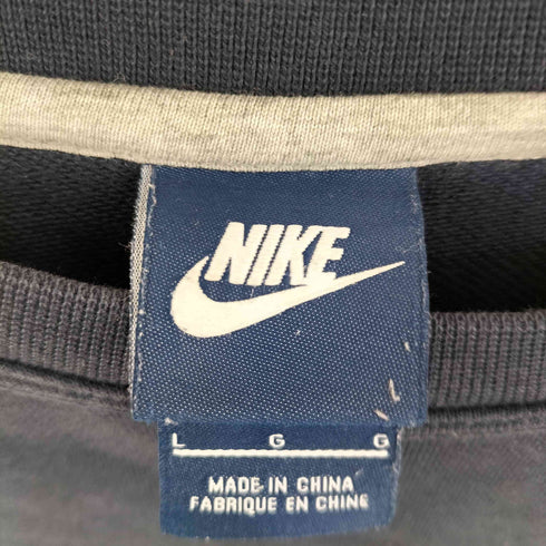 ナイキ NIKE ロングスリーブクルーネックトレーナー 紺タグ メンズ import:L