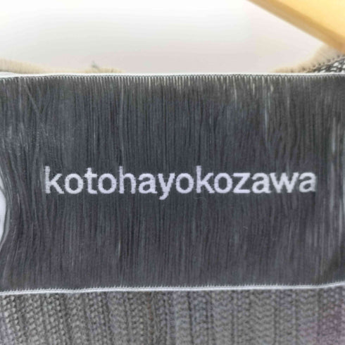 コトハヨコザワ kotohayokozawa RIB KNIT SLEEVELESS DRESS レディース FREE