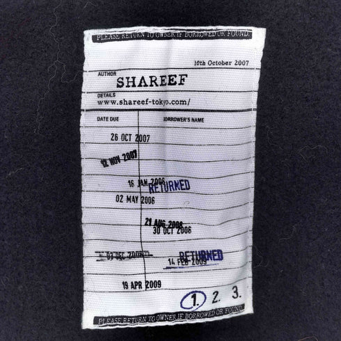 シャリーフ SHAREEF ANGORA MODS COAT メンズ 1
