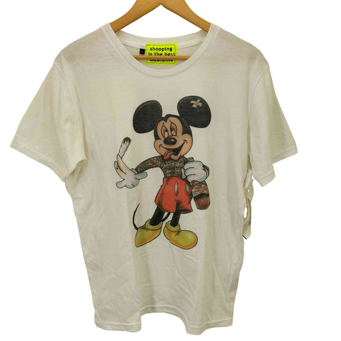 MEDICINE キャラクター サンプリング プリント S/S Tシャツ メンズ import:L