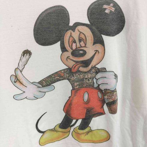 MEDICINE キャラクター サンプリング プリント S/S Tシャツ メンズ import:L