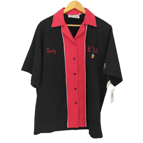 ST.LOUIS.MO USA製 2トーン S/S ボーリングシャツ メンズ JPN:L