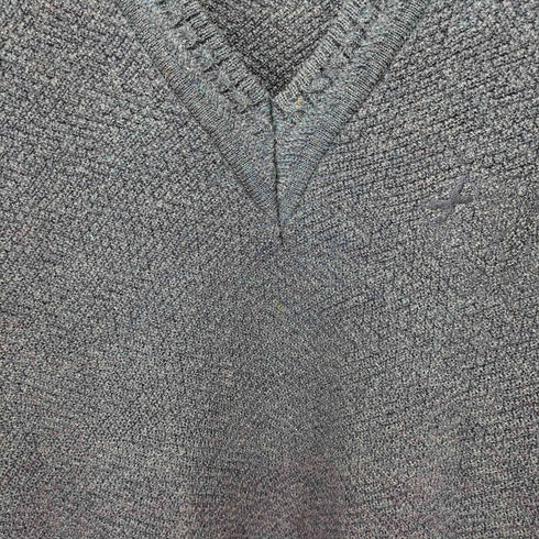 MONSIEUR PARIS ワンポイント刺繍Vネックニット メンズ LL