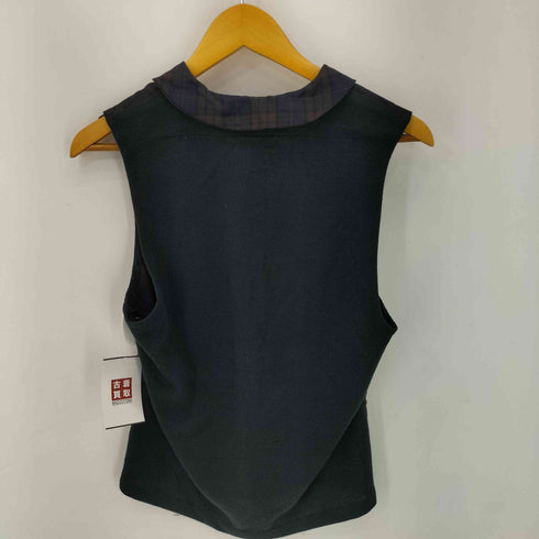 BLUESDRESS スキッパー ノースリーブ チェック切替 カットソー レディース JPN:S