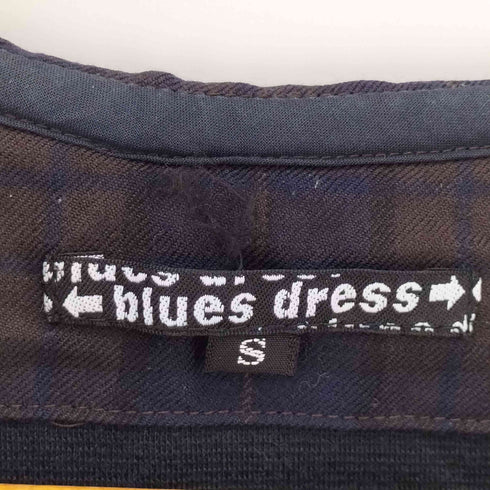 BLUESDRESS スキッパー ノースリーブ チェック切替 カットソー レディース JPN:S
