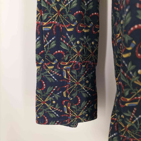 サルヴァトーレフェラガモ Salvatore Ferragamo イタリア製 総柄シャツ コットン メンズ JPN:XL