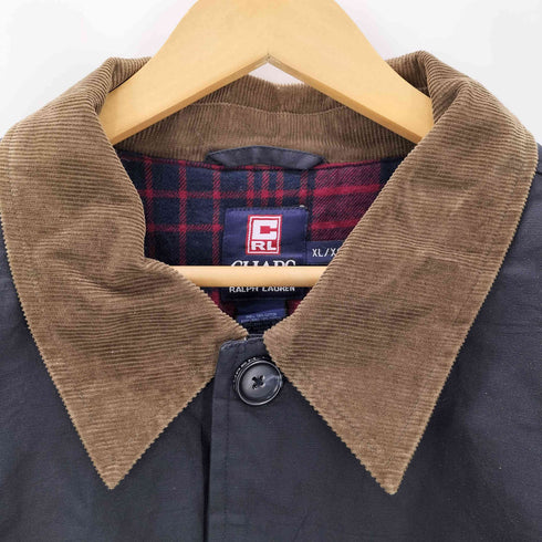 チャップスラルフローレン CHAPS RALPH LAUREN オイルドコットン ジャケット 裏地チェック柄 メンズ JPN:XL