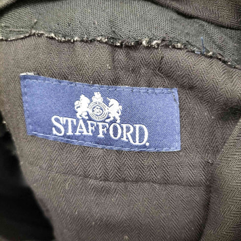 スタッフォード STAFFORD ポリエステル ワイド 2タック スラックス パンツ メンズ 34X30