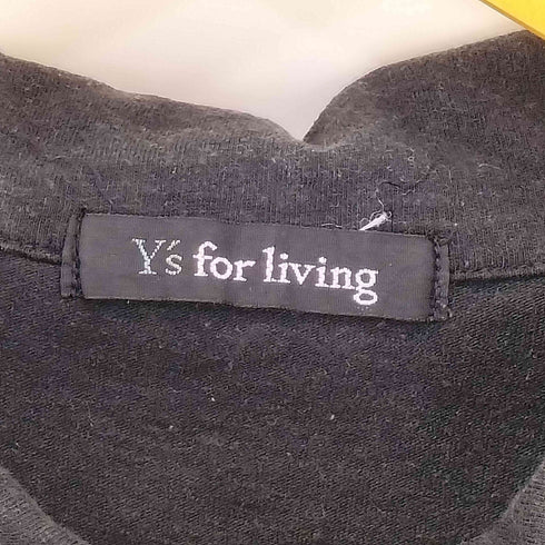 ワイズフォーリビング Ys for living リネン混コットンS/Sポロシャツ レディース